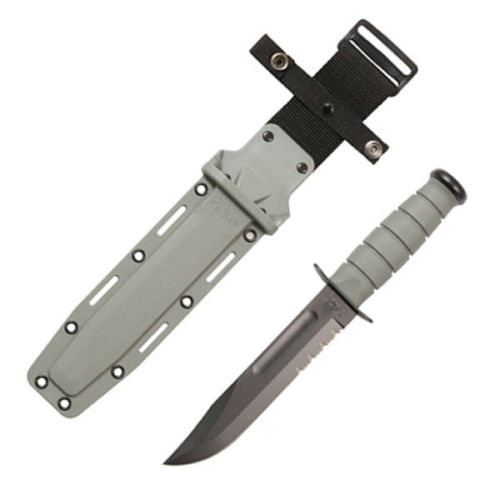 มีดใบตาย KA-BAR 5012 Foliage Green Fighting Knife 11.75" Overall Serrated w/Kraton