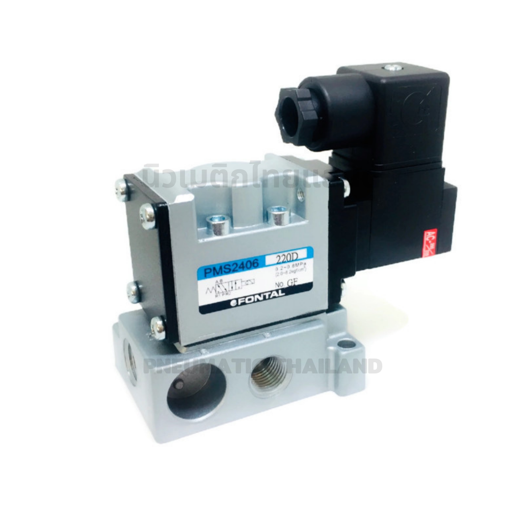 FONTAL PMS2406-02-D24D Solenoid Valve โซลินอยด์วาล์ว 5/2 แทน Parker Kuroda