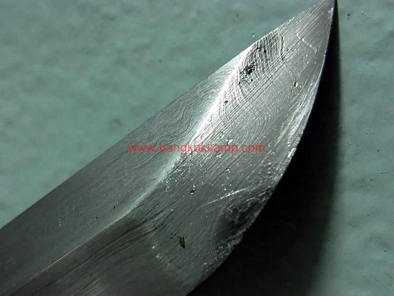 ดาบซามูไร ลายเสือ ขนาดกลาง ใบมีดเป็นเหล็กลาย (ใบมีดดามัสกัส)