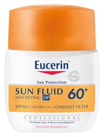 Eucerin ซัน โพรเทคชั่น ซัน ฟลูอิด แมททิฟายอิ้ง ดีพี 60+แถมสเปรย์ไฮยารูลอน