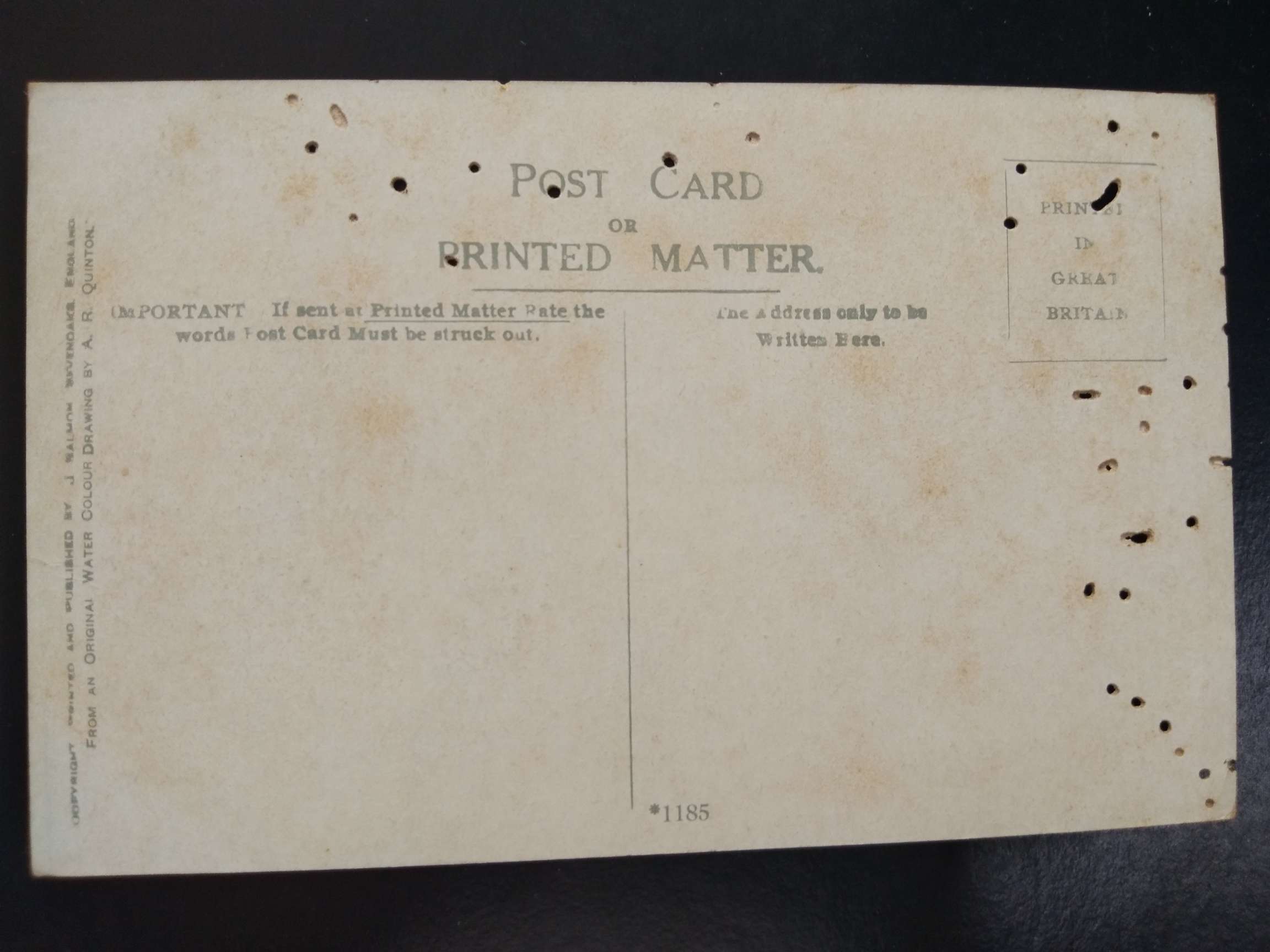 โปสการ์ดเก่า ต่างประเทศ P034