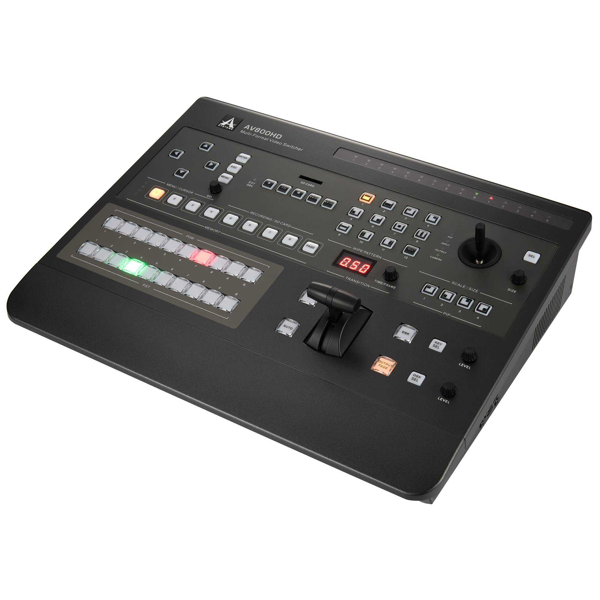 Asystems AV800HD 8 In/5 Out Full HD 10-channel Multi-Format Video Switcher