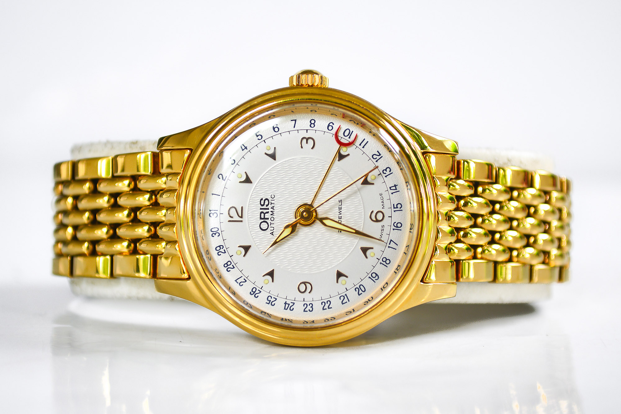 Oris Bigcrow Auto เรือนทอง วันที่ก้ามปู กล่องใบครบ(Sold)