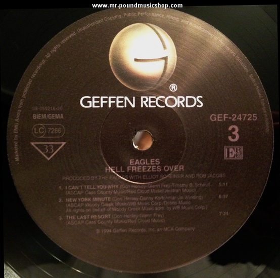 Eagles - Hell Freezes Over