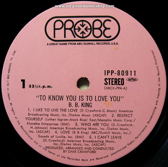 B.B. King - To Know You Is To Love You