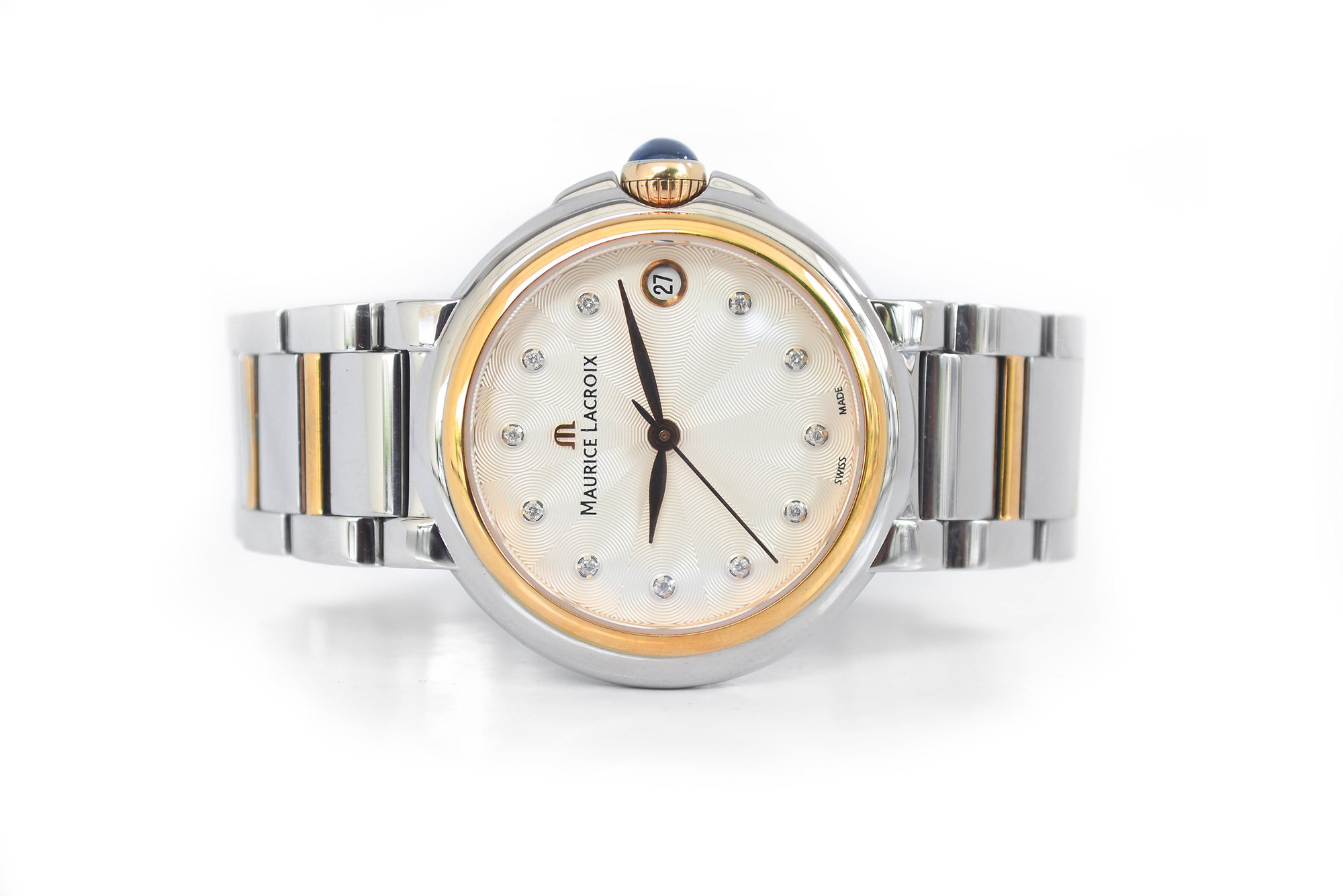 Maurice Lacroix Fiaba Date Diamond 2tone Boy Size Quartz