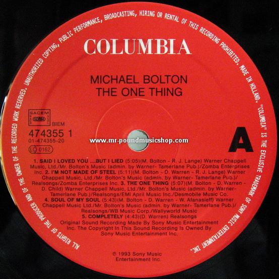 Michael Bolton - The One Thing