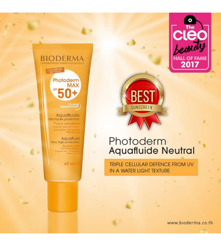 Bioderma Photoderm Max SPF50+ Aquafluide Very High Protection 40ml .ฉลากไทย