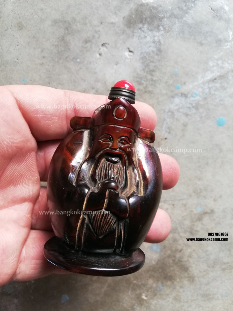 ขวดยานัตถ์ แกะจากเขาสัตว์ เทพเจ้าจีน (6)