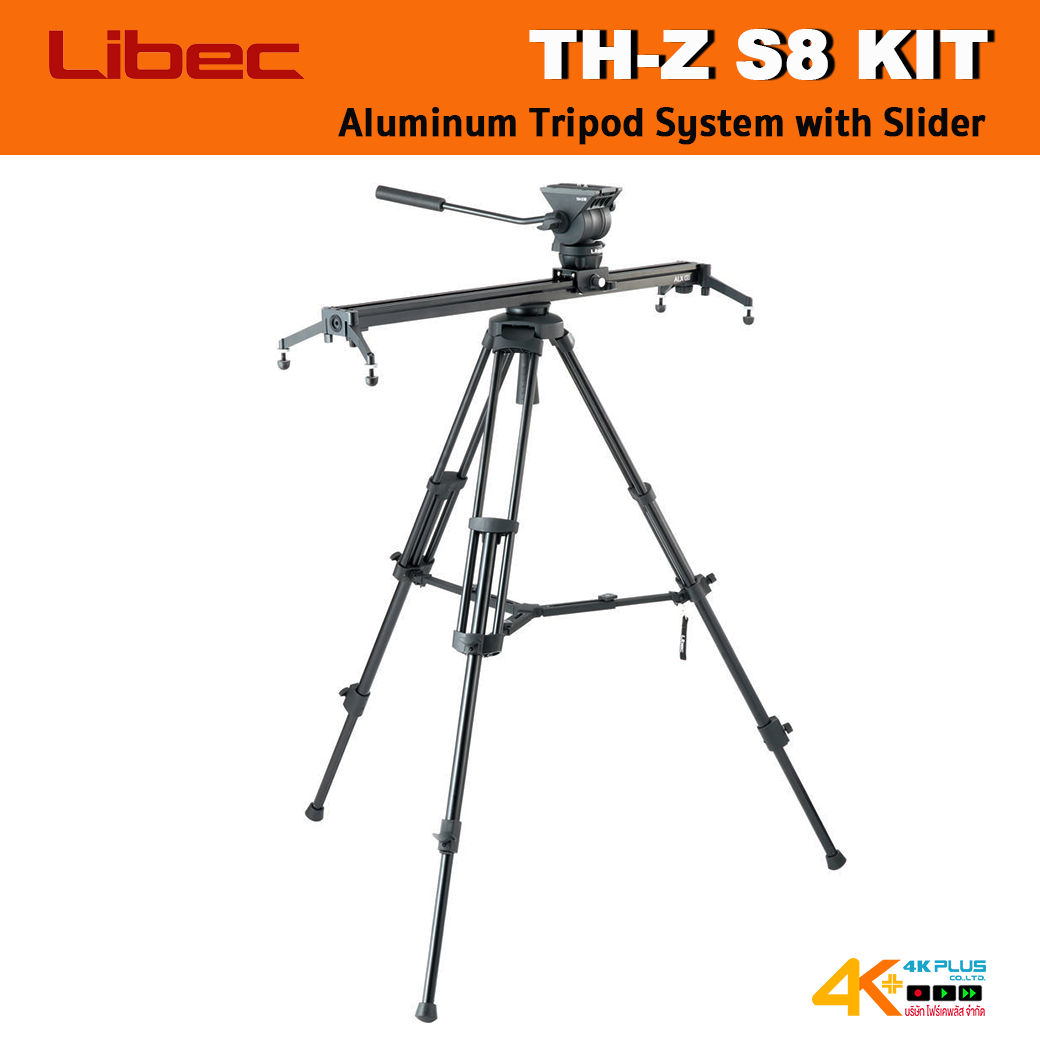 Libec TH-Z S8 Fluid Head, Tripod with Slider
