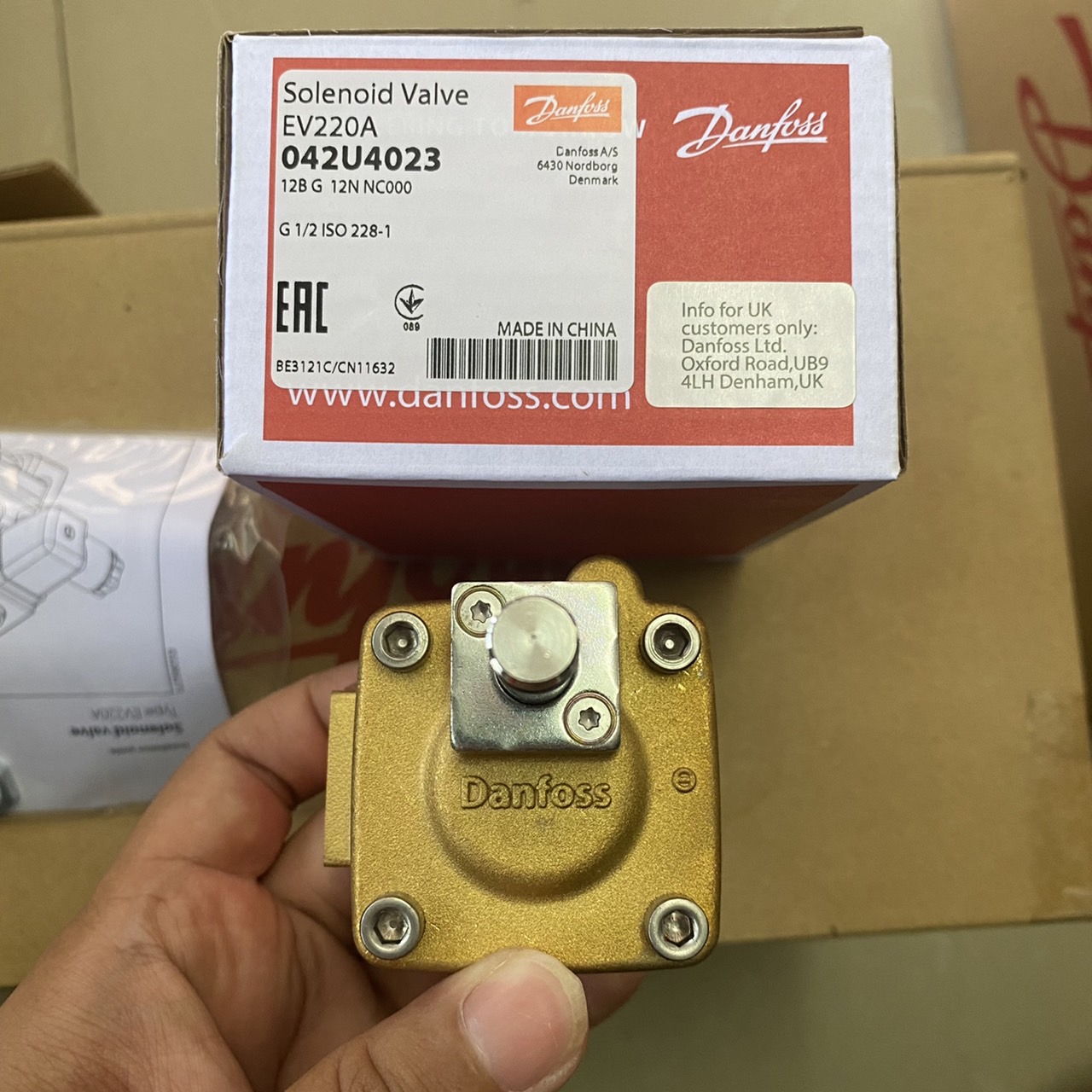 New EV220A 042U4082 Solenod Valve n Box For Danfoss Free Shppng | eBay