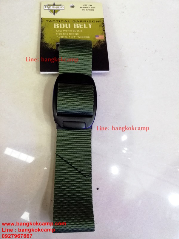 เข็มขัด TAC SHIELD TACTICAL BDU BELTS UNIVERSAL SIZE (เขียว)