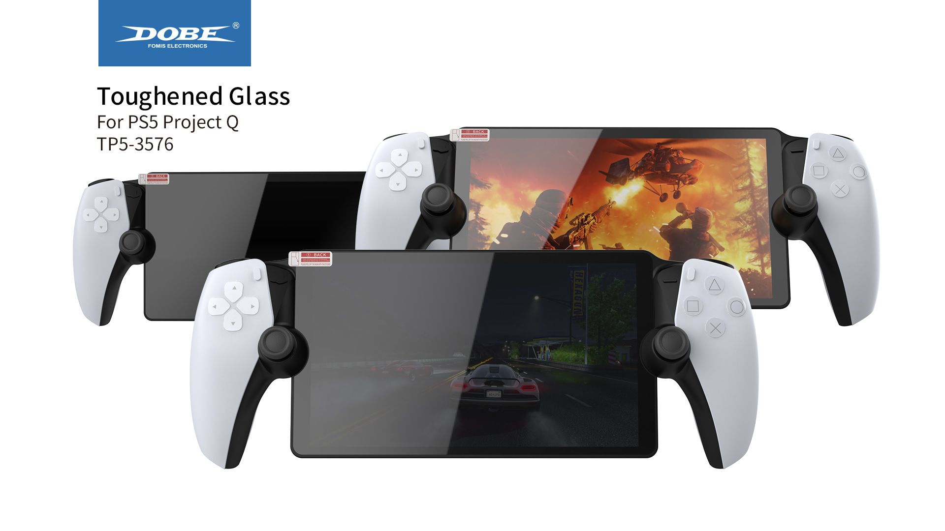 DOBE Tempered Glass Screen Protector for PlayStation Portal (2 Pack) TP5-3576