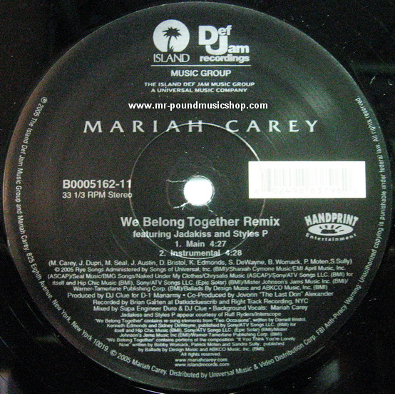 Mariah Carey Featuring Jadakiss And Styles P - We Belong Together (Remix)