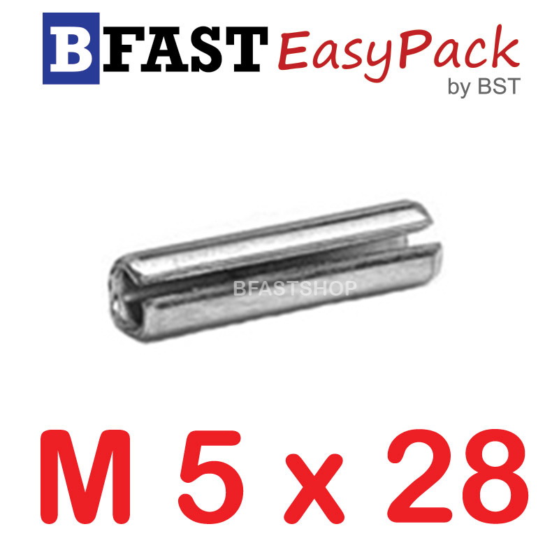 ปิ๊นตะกุดสแตนเลส SUS M5 x 28 (3 ตัว/ถุง)