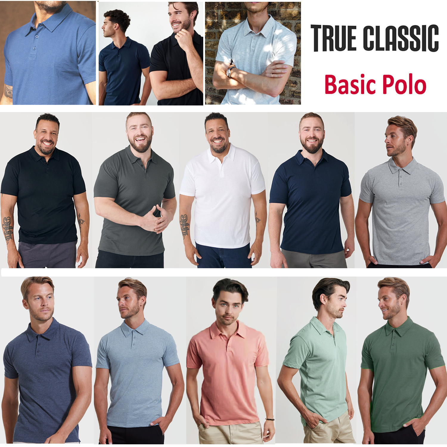 True Classic Premium Basic Polo