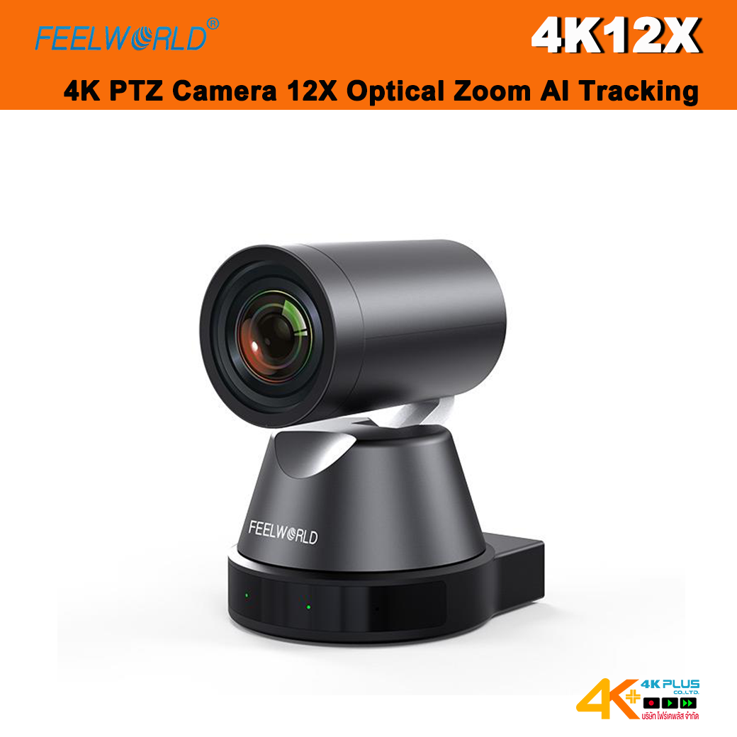 FEELWORLD 4K12X 4K PTZ Camera 12X Optical Zoom AI Tracking