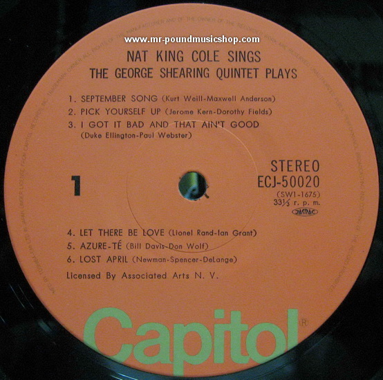Nat King Cole & George Shearing - Nat King Cole sings / George Shearing plays