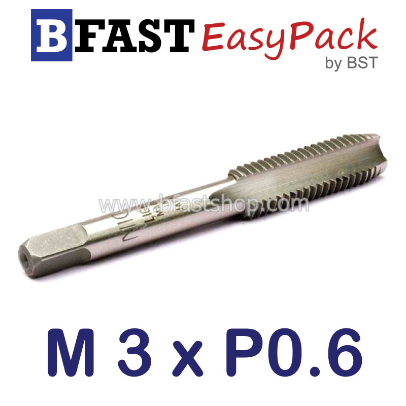 ดอกต๊าปเกลียว M3 x P0.6 (3 ดอก/กล่อง)