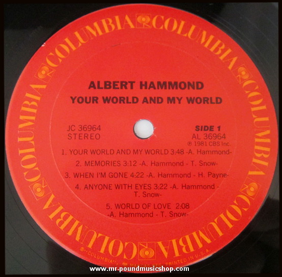 Albert Hammond - You World And My World