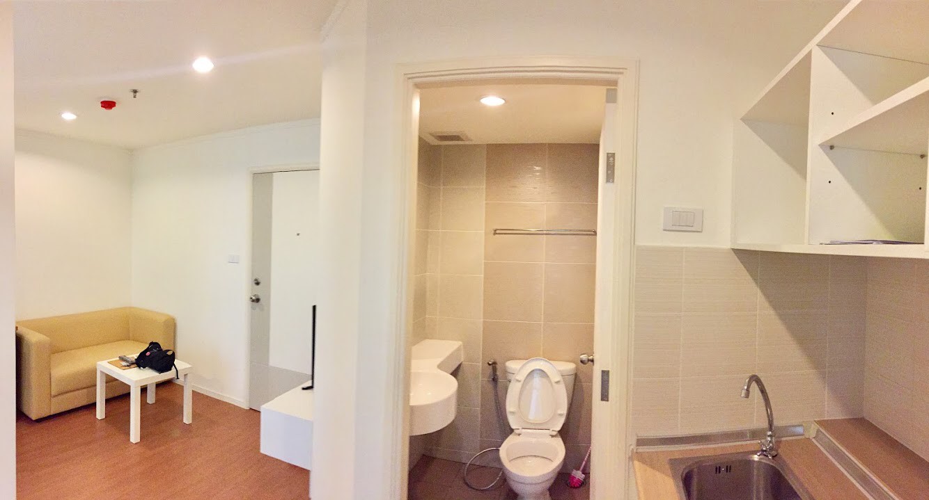 ขายคอนโด Lumpini Park Rattanathibet (ลุมพินี พาร์ค รัตนาธิเบศร์) 1 ห้องนอน 1 ห้องน้ำ ตึก A ชั้น5 ขนาดห้อง 26.11 ตรม.