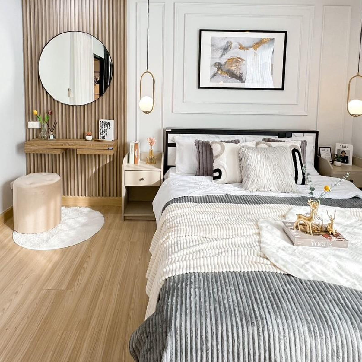 ขายคอนโด Niche Mono Bangna : เดอะ นิช โมโน บางนา 1 ห้องนอน 1 ห้องงน้ำ ขนาด 42 ชั้น 8 อาคาร ซี ห้องแต่งสงยครบตรงปก