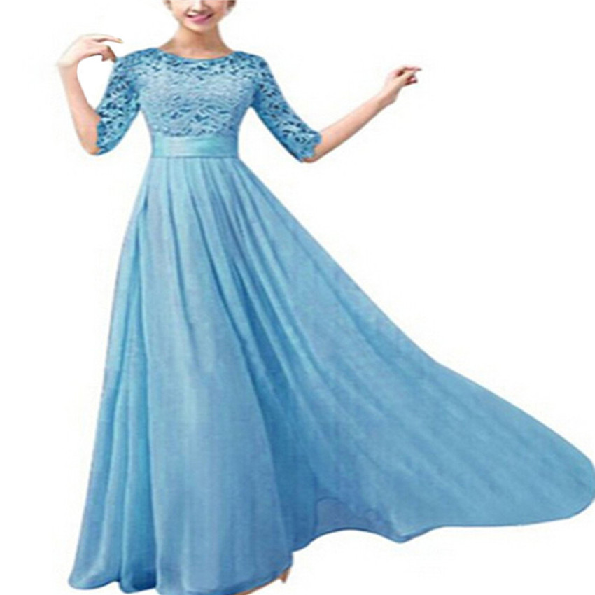 Women Bridesmaid Ball Prom Gown Formal Maxi Ladies Dresses