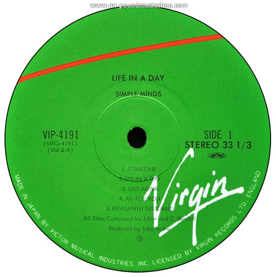 Simple Minds - Life In A Day