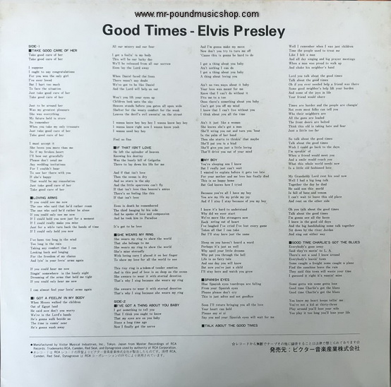 Elvis Presley - Good Times
