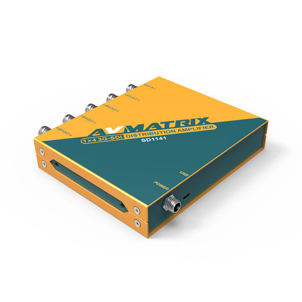 AV Matrix SD1141 1×4 SDI Reclocking Distribution Amplifier