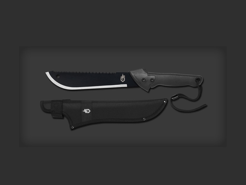 มีดเดินป่า มีดใบตาย Gerber Gator Machete Jr. 10.75" Dual Saw and Fine Edge Blade - 31-000759