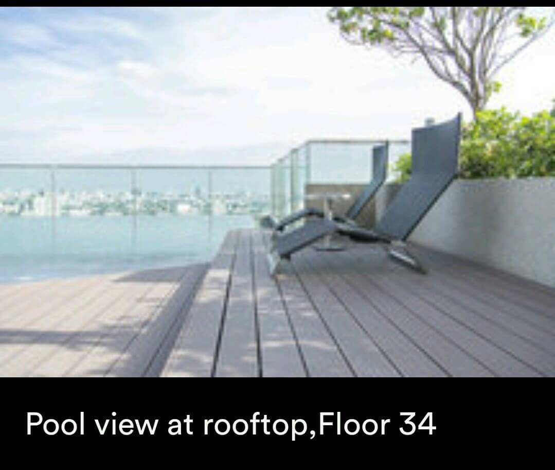 ให้เช่าคอนโด ริทึ่ม สุขุมวิท 44/1 ( Rhythm Sukhumvit 44/1) 1 ห้องนอน ขนาด 45 ตร.ม ชั้น 19 ราคา 34,000 บาท