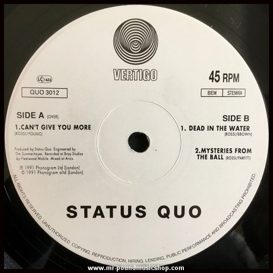 Status Quo - Can't Give You More