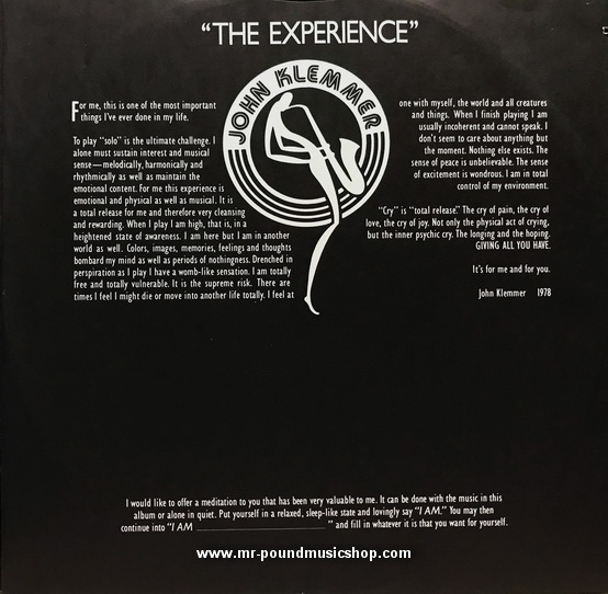 John Klemmer - Solo Saxophone - Cry