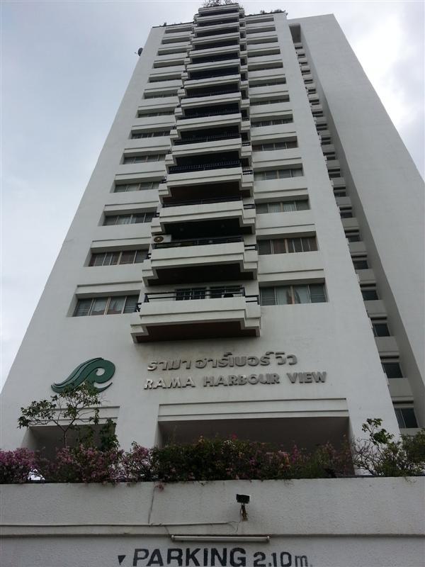 ให้เช่าคอนโดตากอากาศ Rama Harbour View Condo (รามาฮาร์เบอร์วิว คอนโดมิเนียม) 2 ห้องนอน 2 ห้องน้ำ ขนาด 125 ตรม