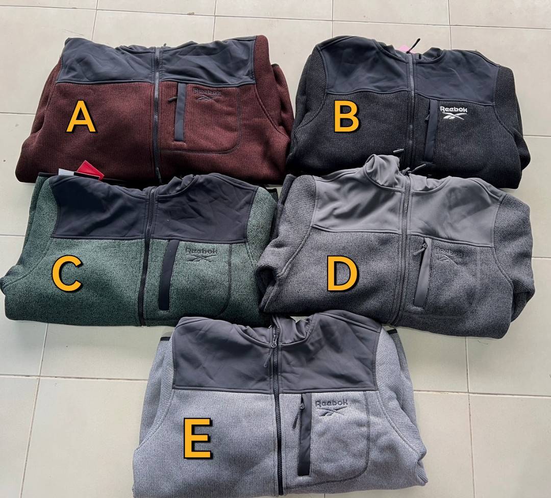 Reebok Fleece Jacket with Zip Chest Pocket