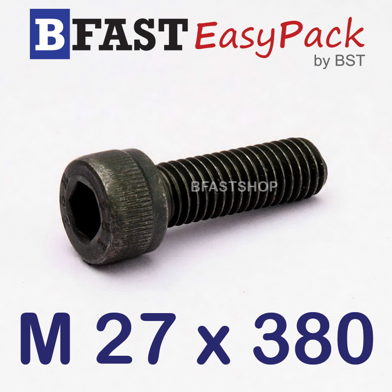 สกรูหัวจมดำ M 27 x 380 *เกลียวครึ่ง*