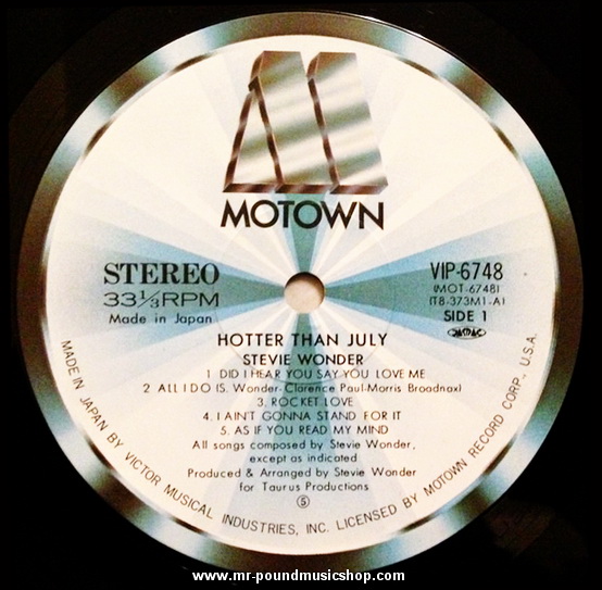 Stevie Wonder - Hotter Than July