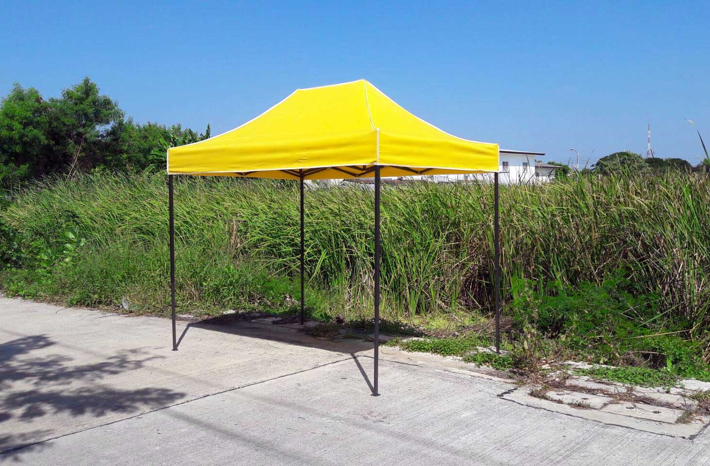 เต็นท์พับได้ สีเหลือง ขนาด 2m x 3m