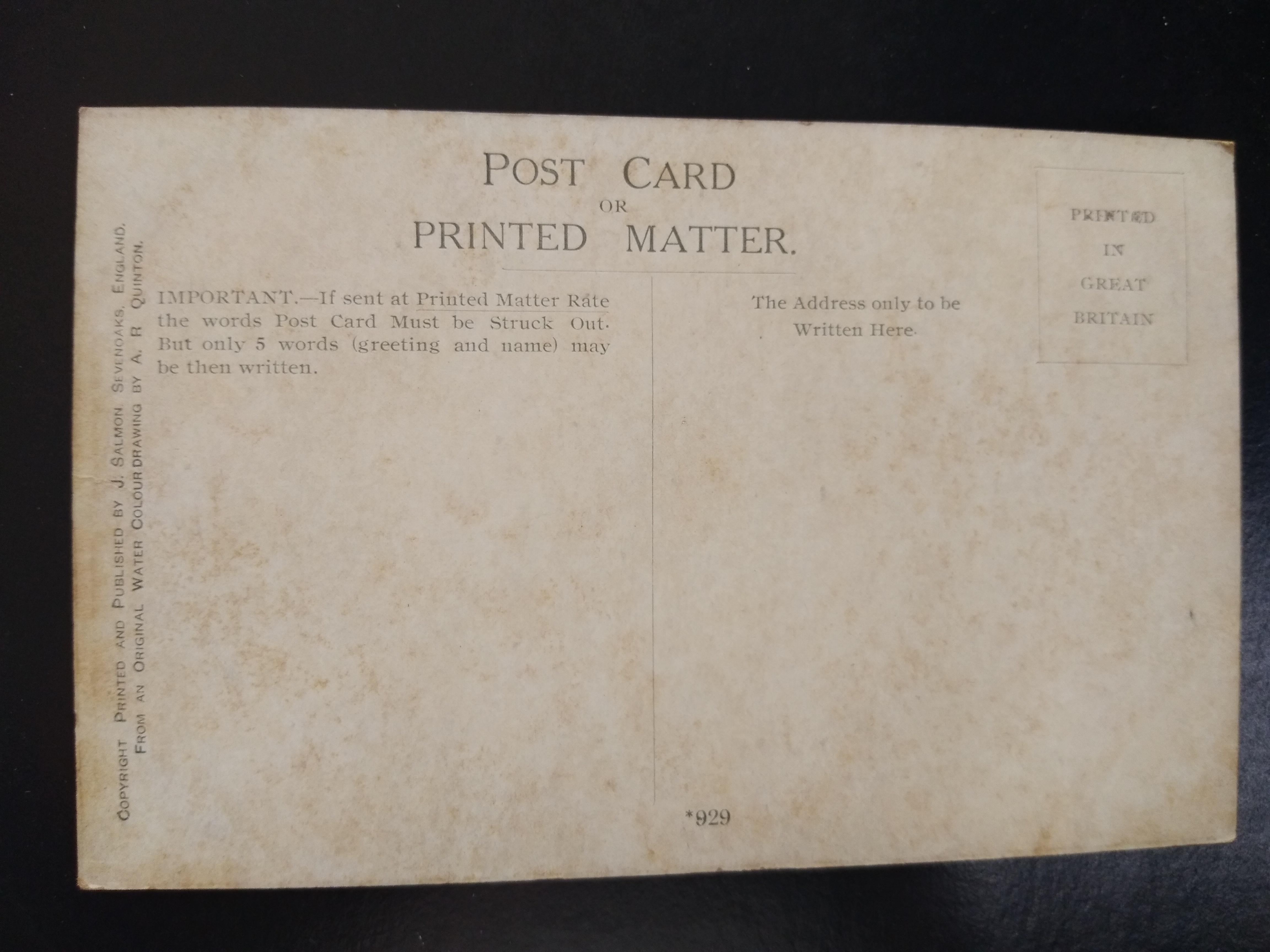 โปสการ์ดเก่า ต่างประเทศ P031