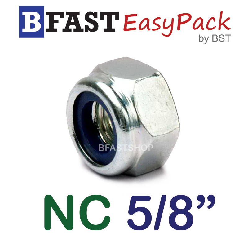 หัวน็อตล็อค NC 5/8" -11 (4 ตัว/ถุง)