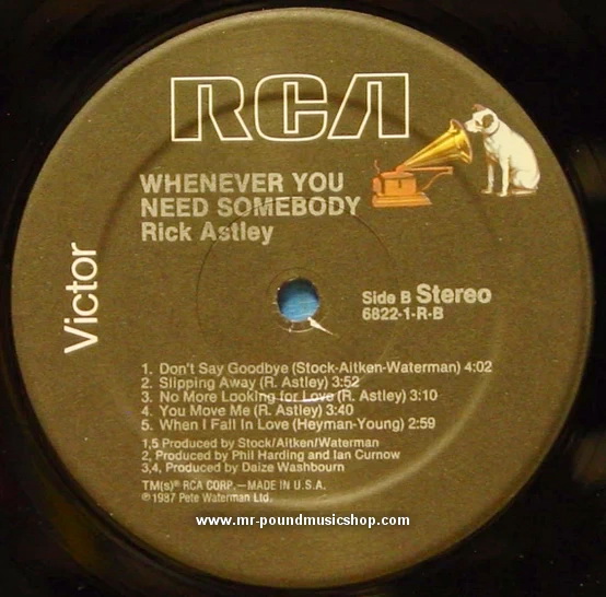 Rick Astley - Whenever You Need Somebody