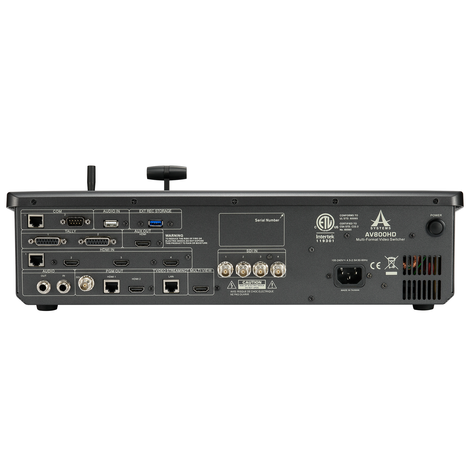 Asystems AV800HD 8 In/5 Out Full HD 10-channel Multi-Format Video Switcher