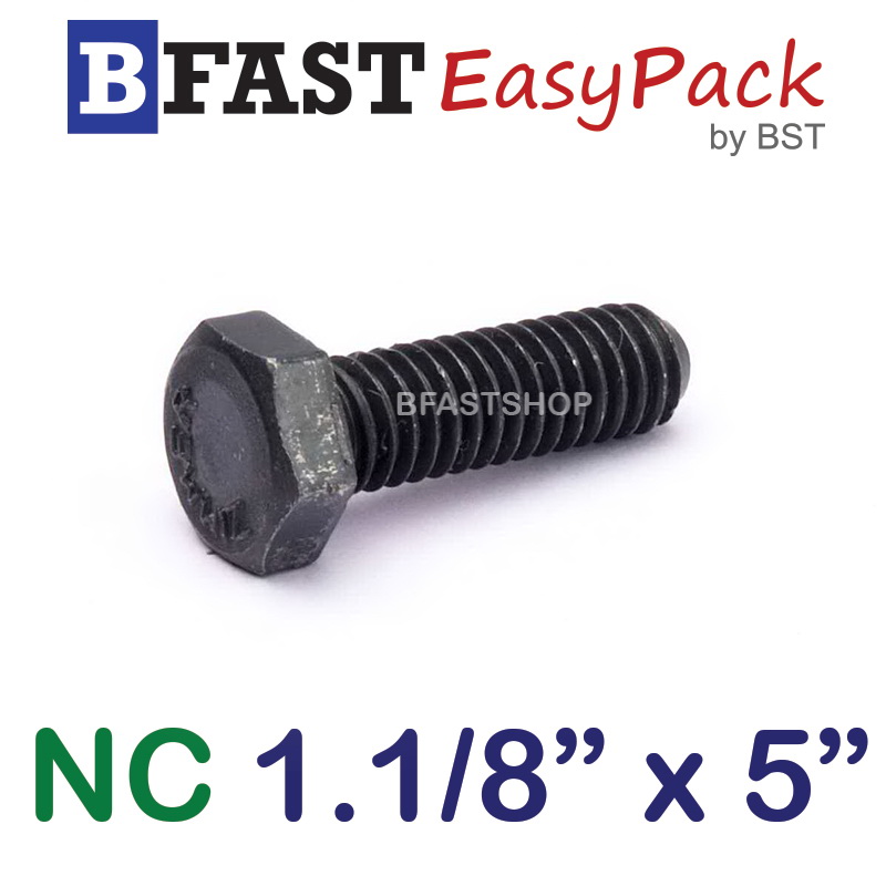 สกรู NC 1.1/8" x 5" *เกลียวครึ่ง*