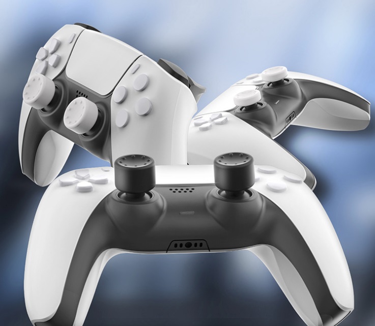 IINE ของแท้ ซิลิโคนอนาล็อกgเสริมสูง PS4 PS5 Joy-Pro (แพ็ค 3 คู่)