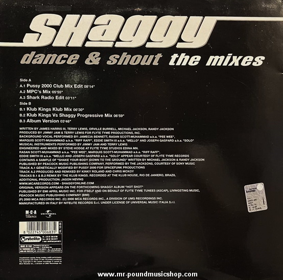 Shaggy - Dance & Shout (The Mixes)