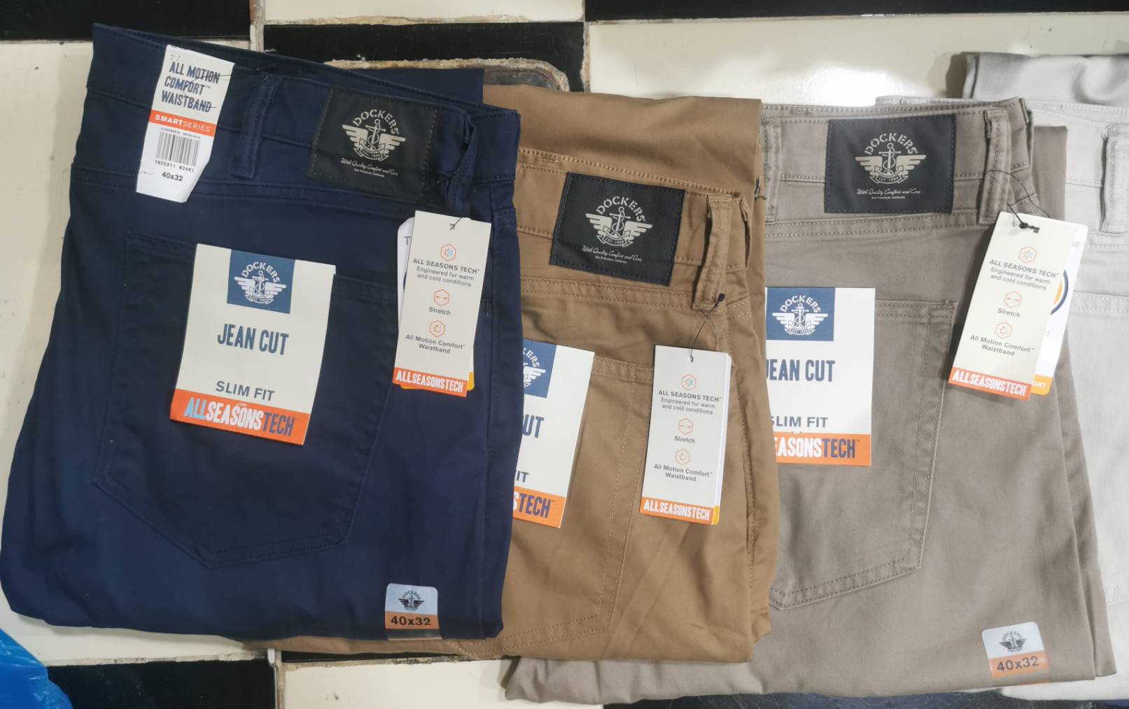 Dockers All Season Jean Cut Sim & Straight Fit Pants