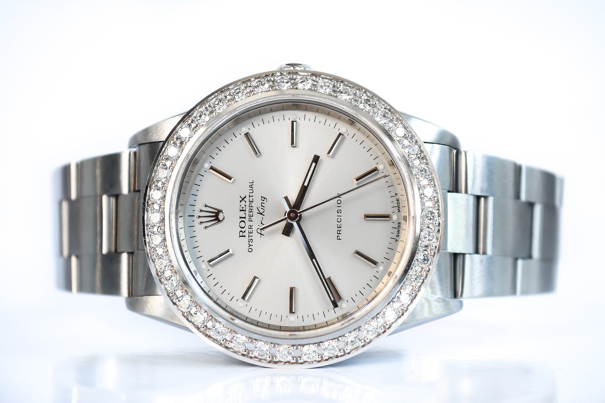 Rolex Airking ข้างตัน ขอบเพชร(Sold)