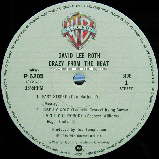 David Lee Roth - Crazy From The Heat