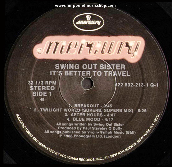 Swing Out Sister - It's Better To Travel